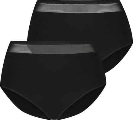 RJ Allure 2-Pck Dames Maxi Slip Zwart M