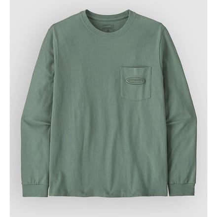 Patagonia Mw 95 Oval Logo Pocket Longsleeve groen