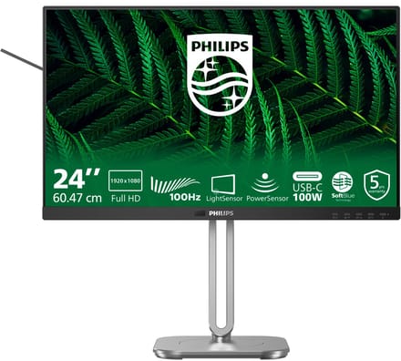 Philips 5000-serie 24B2G5301/00 computermonitor 60,5 cm (23,8") 1920 x 1080 pixels Full HD LCD zwart