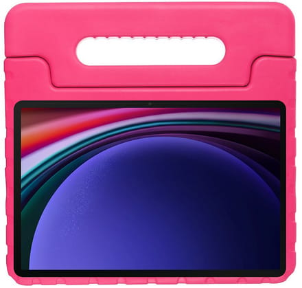 Just in Case tablet Hoes Kinderen geschikt voor Samsung Galaxy Tab S10 Plus / Tab S9 FE Plus / Tab S9 Plus - Kinderhoes Tablet Classic - Roze