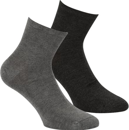 Boru Bamboo - 6-Pack - Quarter Sokken - Bamboe - Naadloos - Heren / Dames - grijs - 40-46 - 2302
