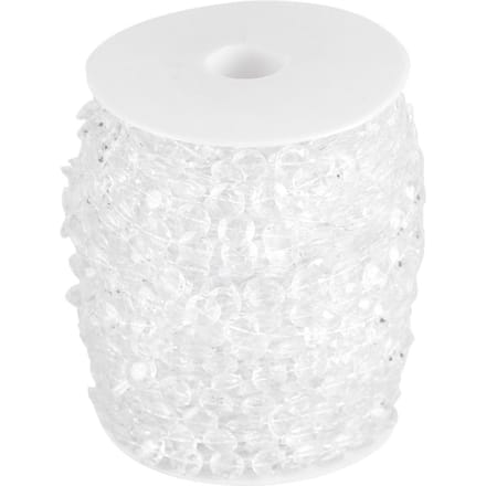 99Ft 30M Slinger Diamant Acryl Kristal Kralengordijn Bruiloftsfeest DIY Decor white