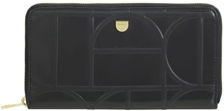 DuDu Up Portemonnee RFID-bescherming Leer 20 cm - Dames - Horizontaal - black-nude