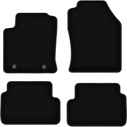 BASIC zwarte veloursmatten voor: Ford Focus MK1 (vóór facelift) hatchback, sedan, stationwagen (1998-2001)