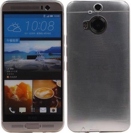 HTC One M9 Plus Hoesje Transparant Wit