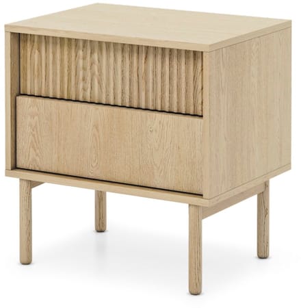 Selsey Tavo – Nachtkastje met 2 laden, Cremona eiken, 53 cm