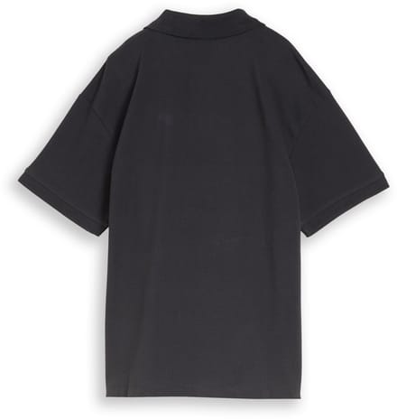 Tom Tailor - Oversized piqué poloshirt - Maat 152 - coal grey