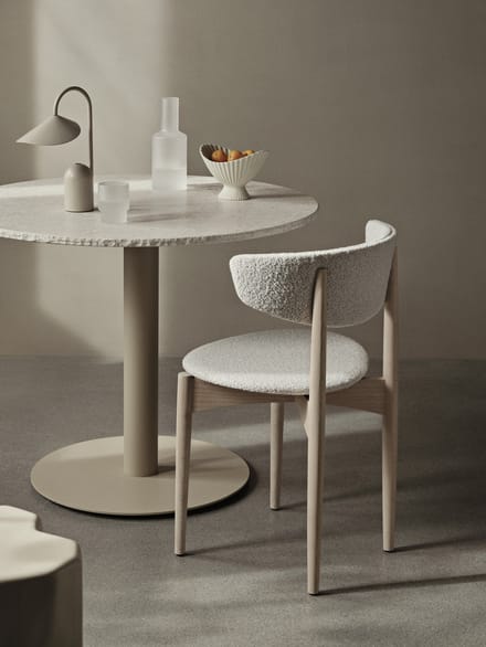 Ferm Living Mineral eettafel 90 x 90 cm - bianco curia/cashmere