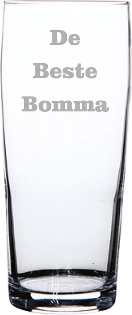 Bierfluitje gegraveerd - 19cl - De Beste Bomma