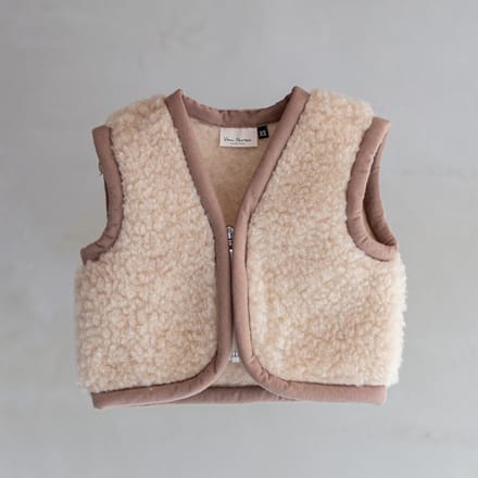 Wollen babybodywarmer Nilo Camel - XS / 74-92