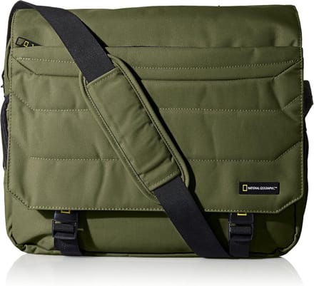 Documententas Heren - Schoudertas Laptop - Zakelijk Vervoer - Uitbreidbaar Compartiment - 38 x 31 cm - Groen