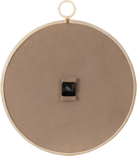 J-Line klok Kyr - jute - naturel/wit - medium - Ø 55.5 cm