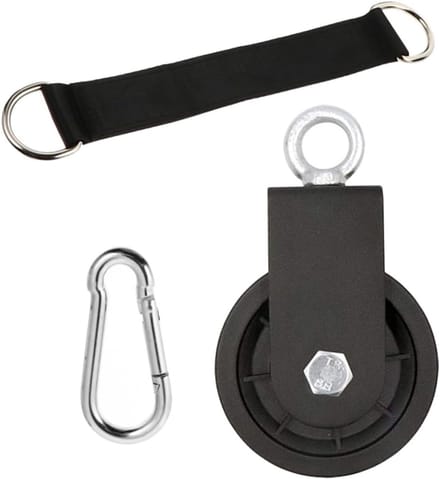 Fitness Katrol Set - Kracht Training - Thuis Gym - Stille Lifting - Verstelbare Strap - Zwart