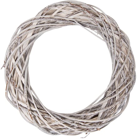 Clayre & Eef Krans Ø 40x8 cm Wit Rotan