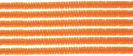 Chenilledraad - 30x - oranje - 50 cm - hobby/knutsel materialen