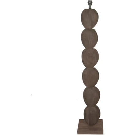 PTMD Staande Lamp Kodey - 30x30x140 cm - Hout - Bruin