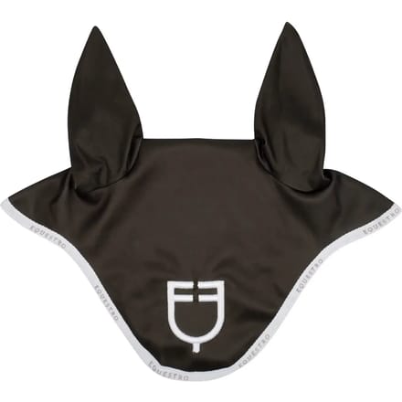 Korte muts van technische stof met logo Equestro