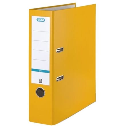 Elba Smart Pro, A4, Ronde ring, Polyacrylaat, Doos, Polypropyleen (PP), Geel, 600 vel, 8 cm
