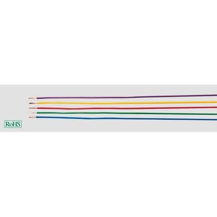 HELU 29370 Enkele ader H05V-K 1 x 0.50 mm² Rood, Wit 100 m