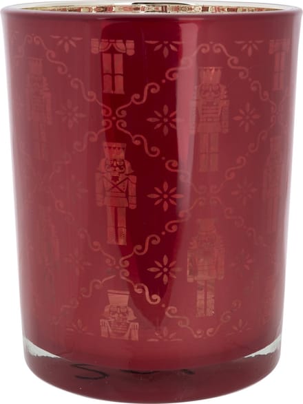 Cosy @ Home Theelichthouder Nutcracker Gold Rood 7x7