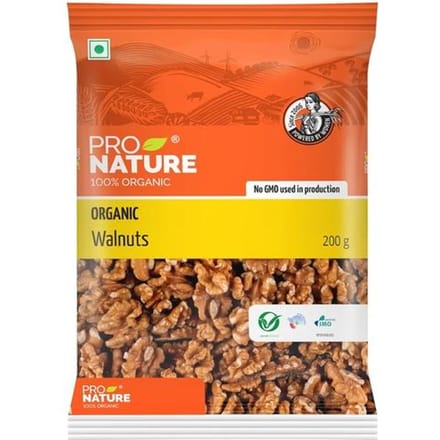 Noix entières 100 % biologiques Pro Nature, 200 g yellow