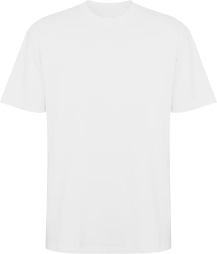 Wit oversized unisex t-shirt katoen Model Bull merk Roly maat M