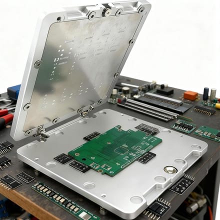 Zeefdruk Station - Soldeer Pasta Tafel - PCB Montage - Verstelbare Dikte - 120x120mm - Zilver