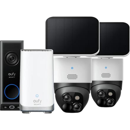 Eufycam Solocam S340 Duo Pack + Eufy Video Doorbell E340 + HomeBase 3