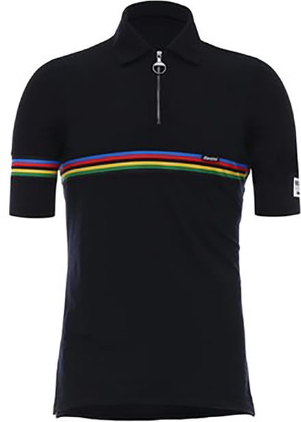 Santini UCI Merino Wool Polo Jersey-XS