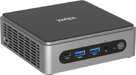 Mini-PC - Intel Core - i3-1215U-8g-256g - Double LAN 2.5G Windows 11 Linux - 4K UHD - wifi6 - zwart