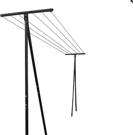 Set van 2 droogpalen + 60M draad inbegrepen