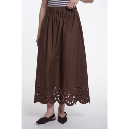 Rino & Pelle Asse.7002624 midi skirt dark brown