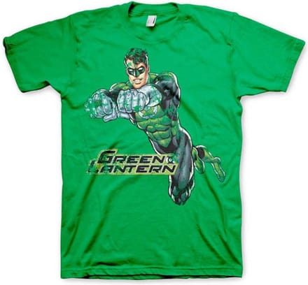 DC Comics Green Lantern Heren Tshirt -M- Distressed Groen