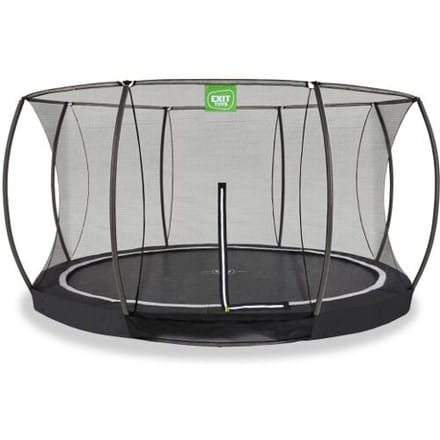 EXIT Black Edition Trampoline ø427cm - Inground - Ingraaftrampoline - Rond - Voor Kinderen - Zwart