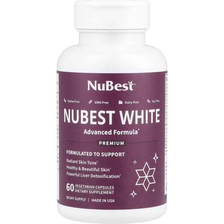 NuBest, Nubest White, 60 Plantaardige Capsules