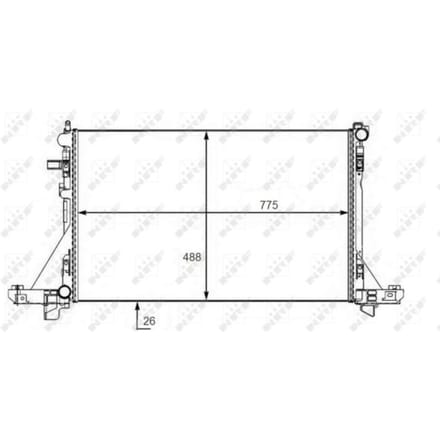 Radiator, motorkoeling NRF 58481