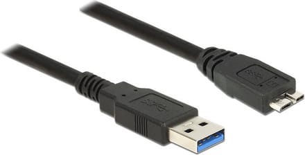DeLOCK 85071 USB-kabel 0,5 meter USB 3.2 Gen 1 (3.1 Gen 1) USB A Micro-USB B Zwart