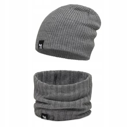 Alur Winterset - Muts met Sjaal - Grijs - Warm - Mode