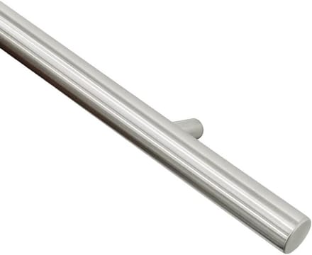 Roestvrijstalen Leuning - Design Trapleuning - Veiligheid Binnen - Mat Geborsteld - 60 cm - Zilver