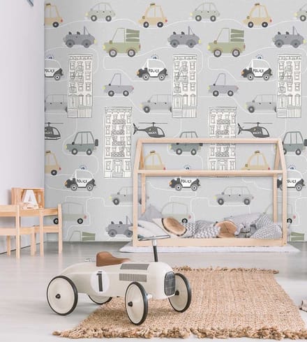INGK Kinderbehang - Traffic, Gray