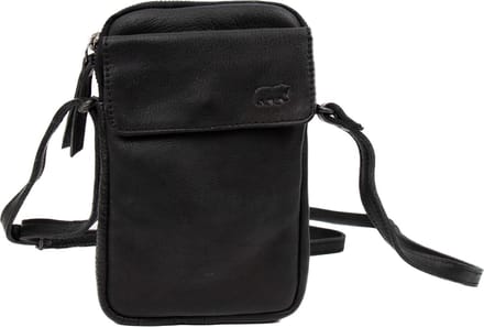 Bear Design Telefoontasje / Crossbodytas Dames - Leer - Igor - Zwart
