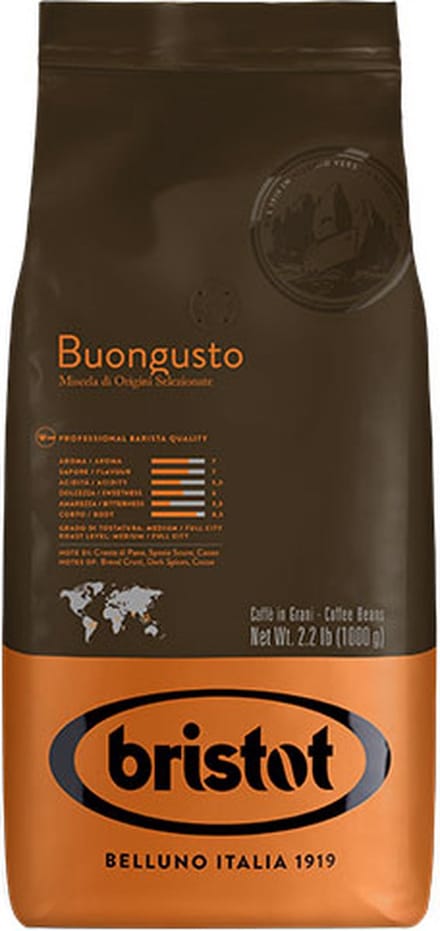 Bristot Buongusto - Koffiebonen - 1000 gram