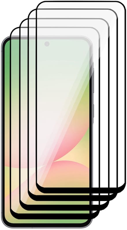 Screenprotector geschikt voor Samsung Galaxy A56 / A36 - 4x Volledig Dekkend Glas Screen Protector