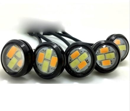 23MM LED - DUO COLOR - Eagle Eye - amber / wit - Waterproof - zwart