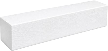 Piepschuim vormen - baksteen - 1x - 30 x 7,5 x 7,5 cm - styropor hobby / DIY vorm - basis knutselfiguren
