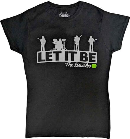The Beatles - Rooftop Dames T-shirt - S - Zwart