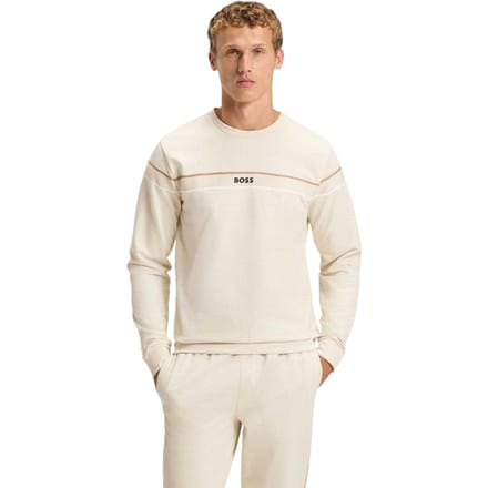Boss Katoenen sweater heren (Wit)