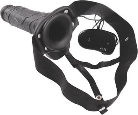 Vibrerende Realistische Holle Strap - On - 20.5 cm