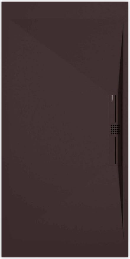 Sanifun douchebak Stone Side Chocolate Smooth 900 x 800 P
