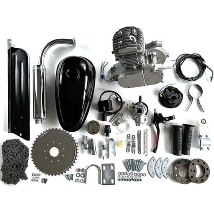 80cc Fietsmotor Kit 2-Takt Gemotoriseerde Fiets Motor Kit voor Fiets veelkleurig